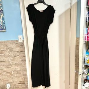 Black maxi dress